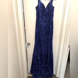 Royal blue ball dress so gorgeous with sequins